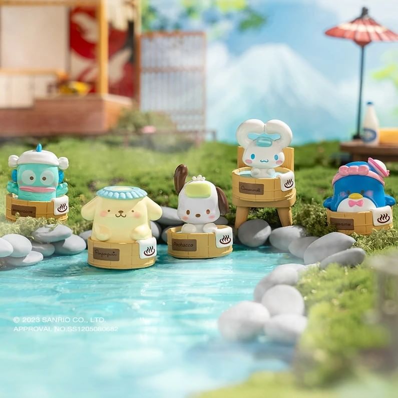 TOPTOY - Sanrio Family Characters - Mini Hot Spring Series Figuren (20 Soorten) (Blinde Zak - 3 stuks per zak)