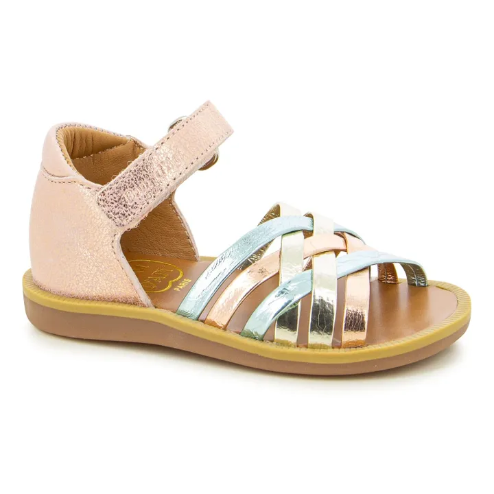 Pom d'Api Sandales Poppy Lux | Or rose