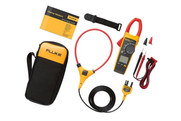 Fluke 376 FC, LCD, CAT III 1000V, CAT IV 600V, 395 g, Gul