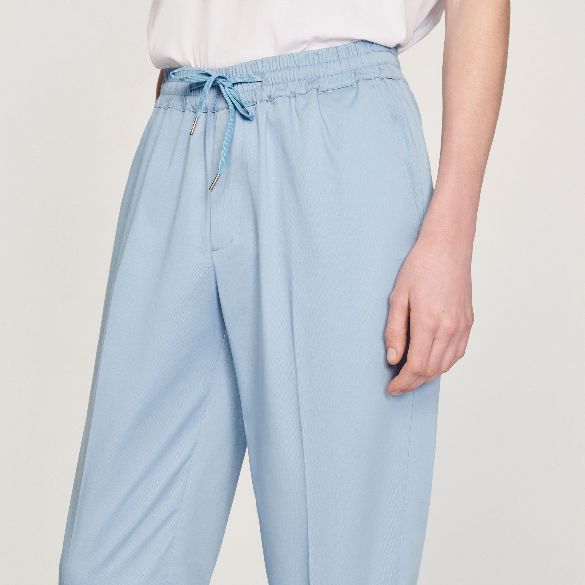 Pantalon droit elastique