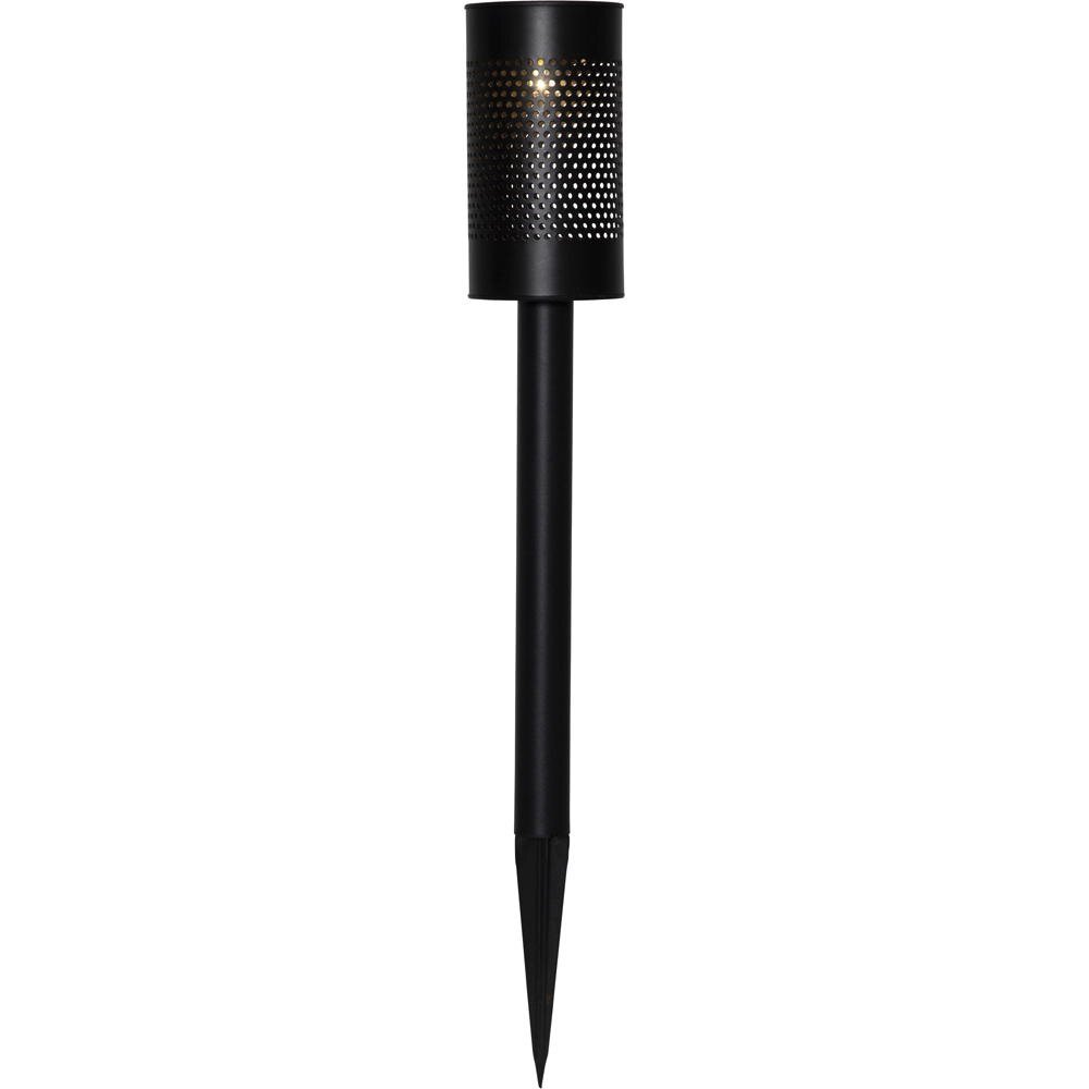 LED-zonnepadverlichting Blace in zwart 0,06W IP44 met schemersensor en grondpen 460mm