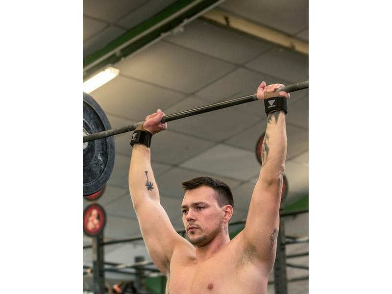 GORNATION Fitnesshandschuhe Workout Grips Leder, M Trainingshandschuhe