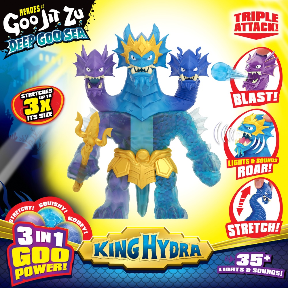 Helden von Goo Jit Zu Deep Goo Sea Triple Goo King Hydra