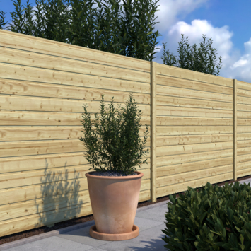 Rabatdeel vuren hout geschaafd  1,7 x 13,5 x 240 cm