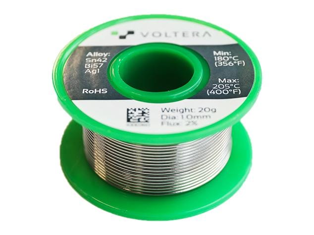 Voltera Lötzinn 1.0 mm, 20 g bleifrei Lötdraht mit 1 mm Durchmesser