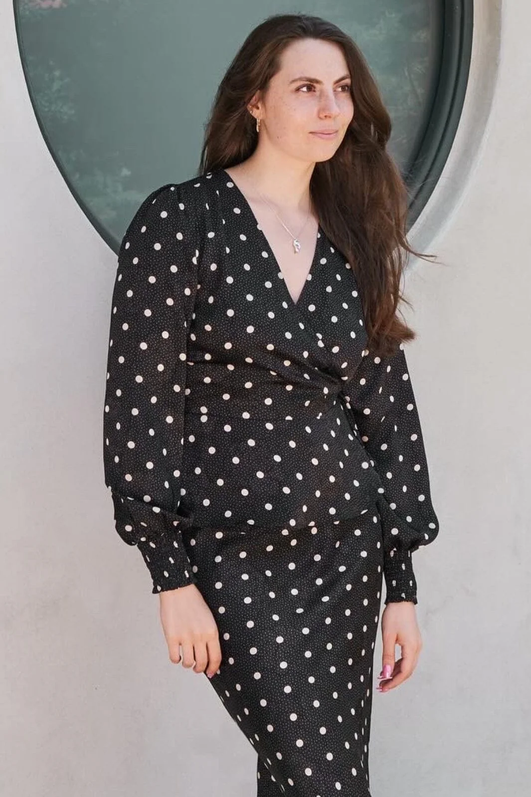 Neo Noir Merry Retro Dot Blouse