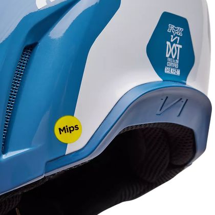 Casque cross Fox V1 MORPHIC 2024 - Bleu