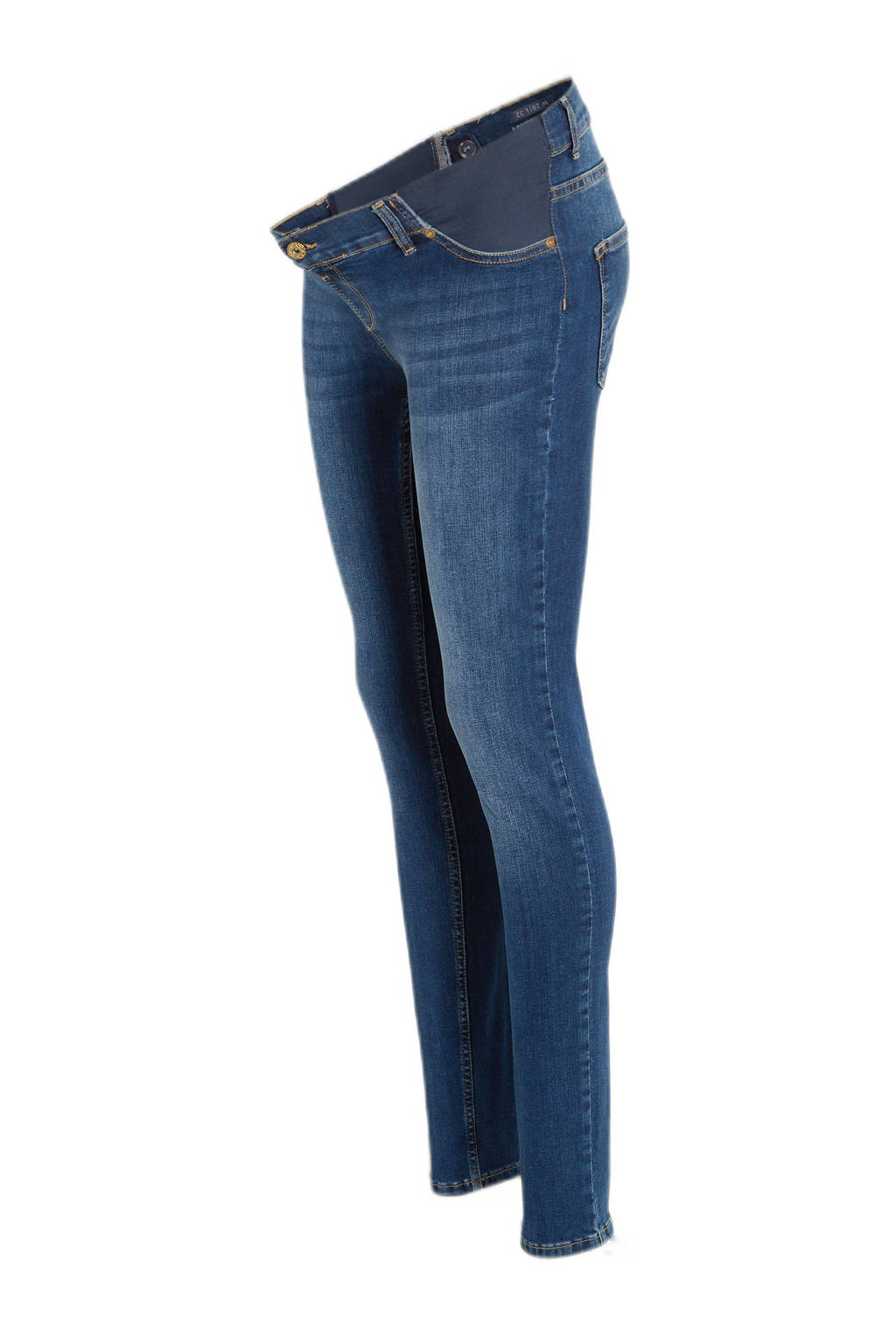 LOVE2WAIT low waist zwangerschaps skinny jeans stone wash