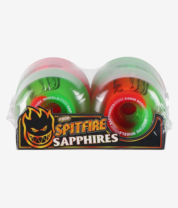 Spitfire Sapphire Rollen (neon pink green) 54 mm 90A 4er Pack