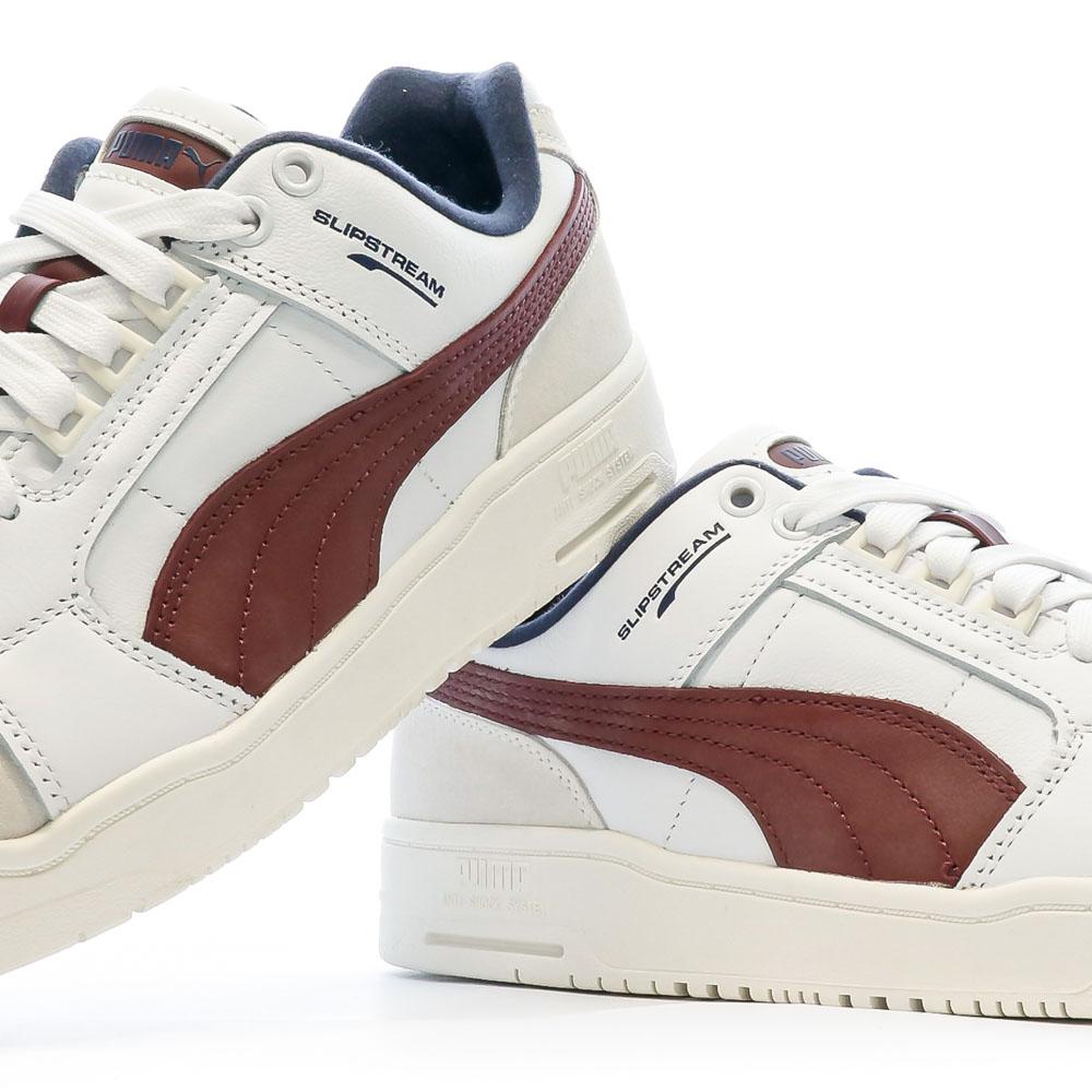 Puma Baskets Blanc/Bordeaux Homme Puma Slipstream Lo Retro