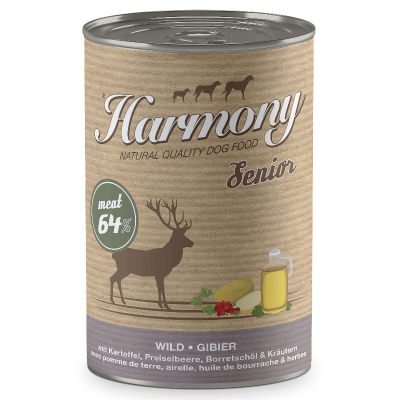 Harmony Dog Natural Nassfutter Senior Wild mit Kartoffel