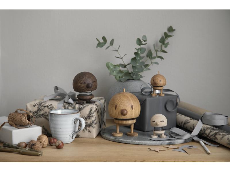 Hoptimist Aufsteller Bumble Oak S 7.8 cm, Braun Fröhliche Wackelfigur