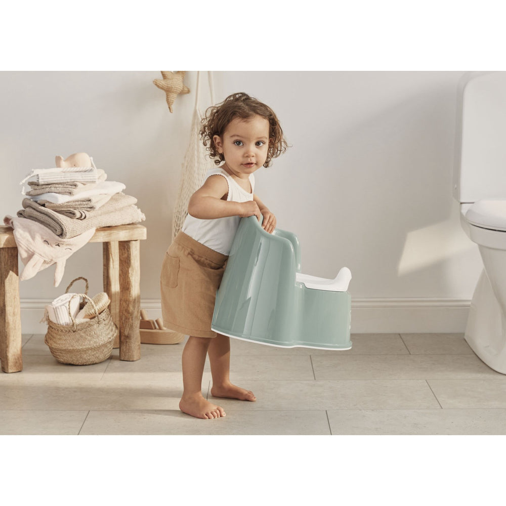 Køb BabyBjörn Grey Green/White Pottestol