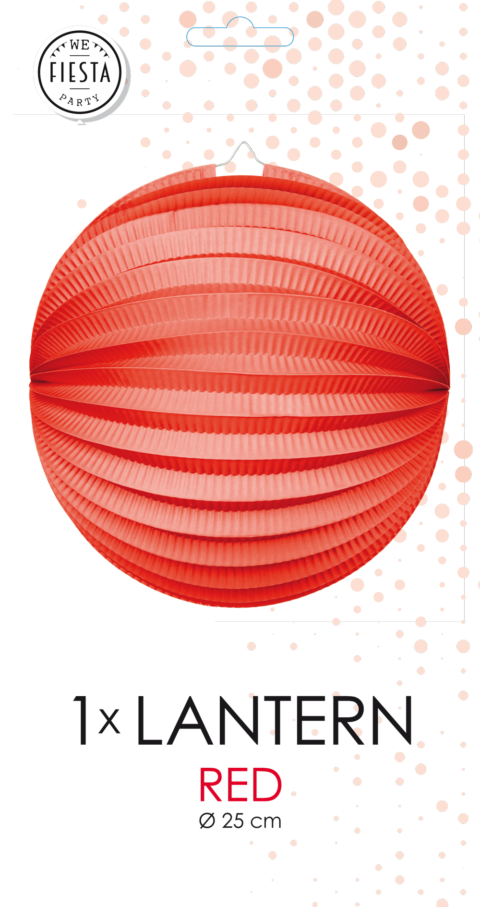 Rode Lampion 25cm