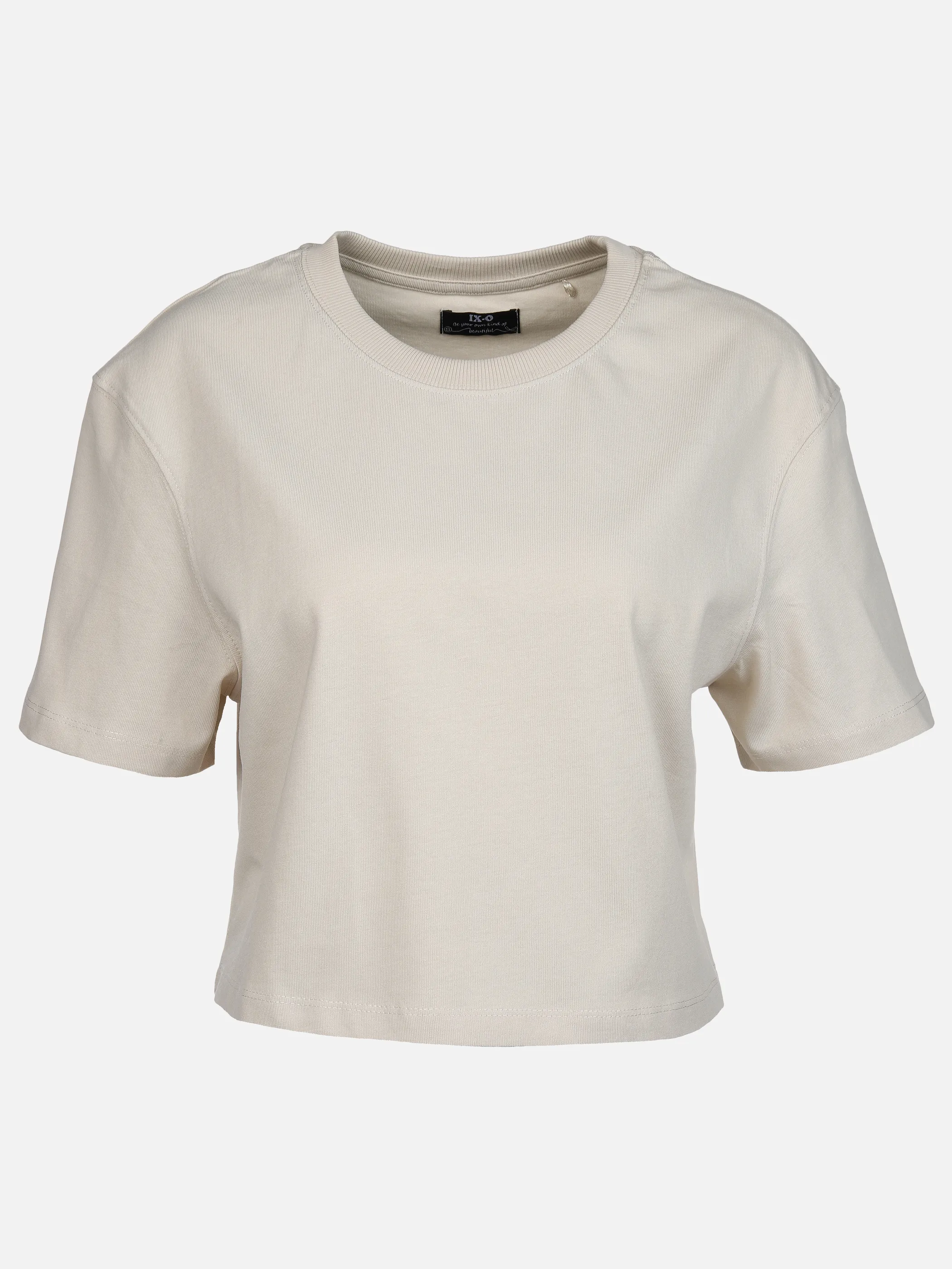 Mädchen Cropped Shirt unifarben