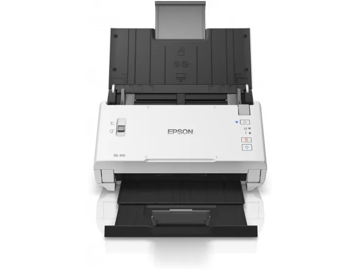 Epson WorkForce DS-410 - Dokumentscanner - Contact Image Sensor (CIS) - Duplex - A4 - 600 dpi x 600 dpi - op til 26 ppm (mono) / op til 26 ppm (farve) - ADF (50 ark) - op til 3000 scanninger pr. dag - USB 2.0