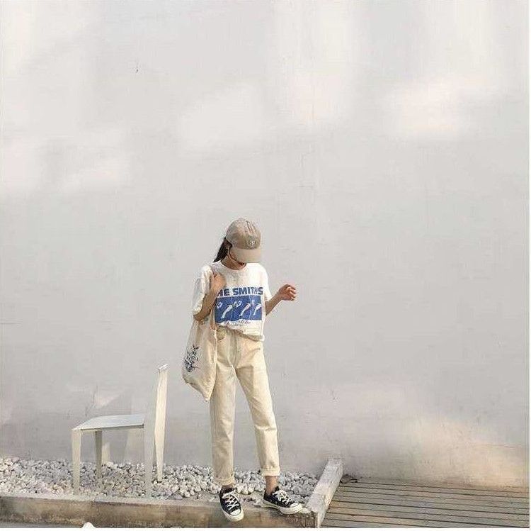 Superduper - Hoge taille cropped straight leg jeans