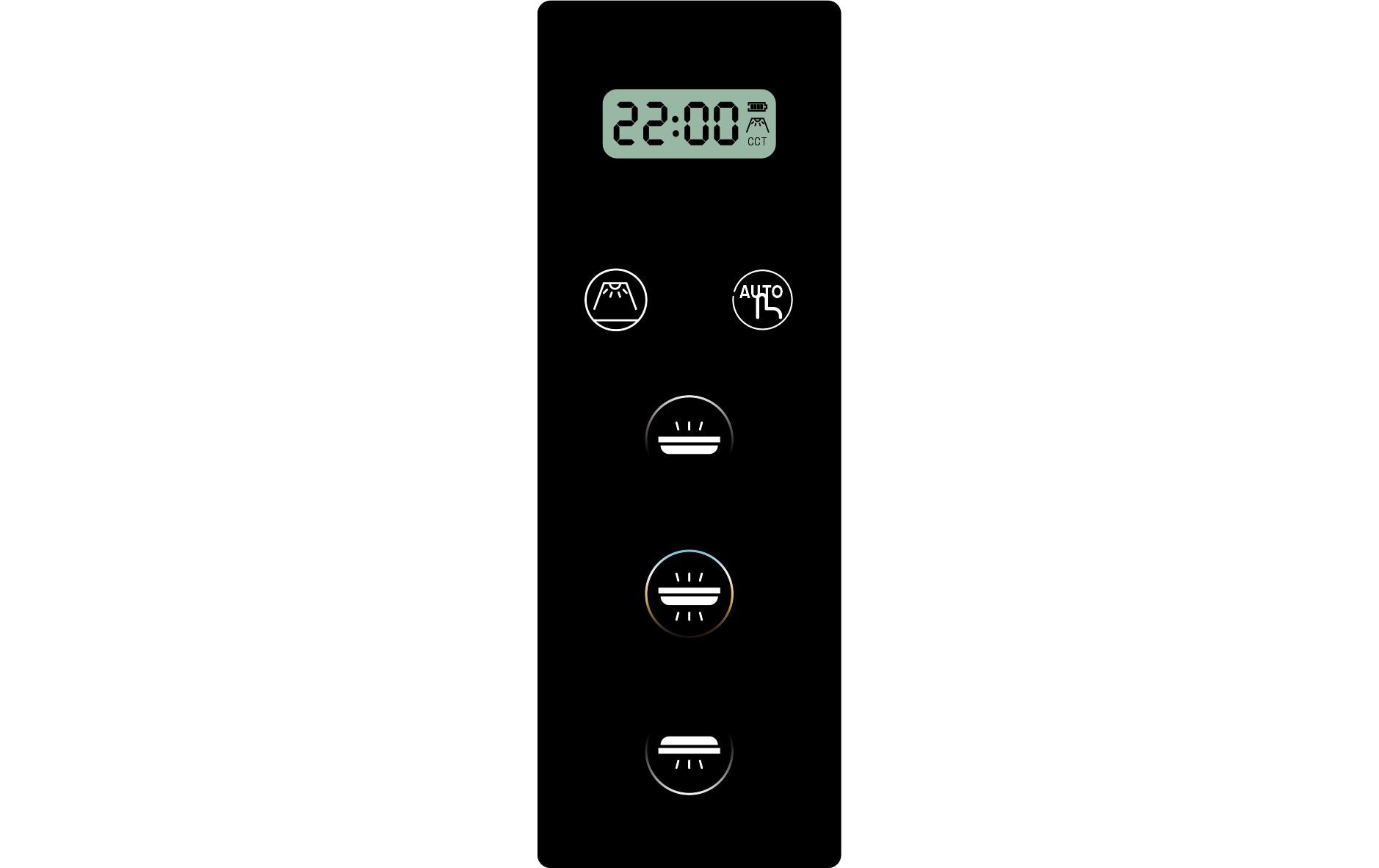 Bürostehleuchte Hybrid Light Three HCL, Silber<br>Arbeitsleuchte