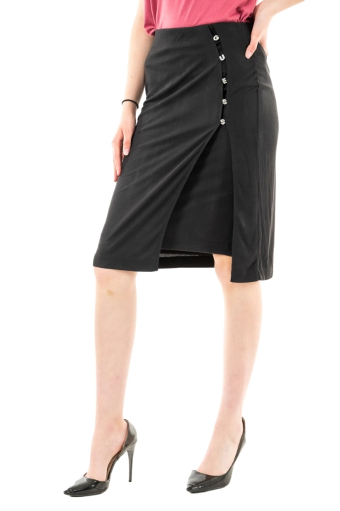 Jupe guess jeans midi elis jblk jet black a996