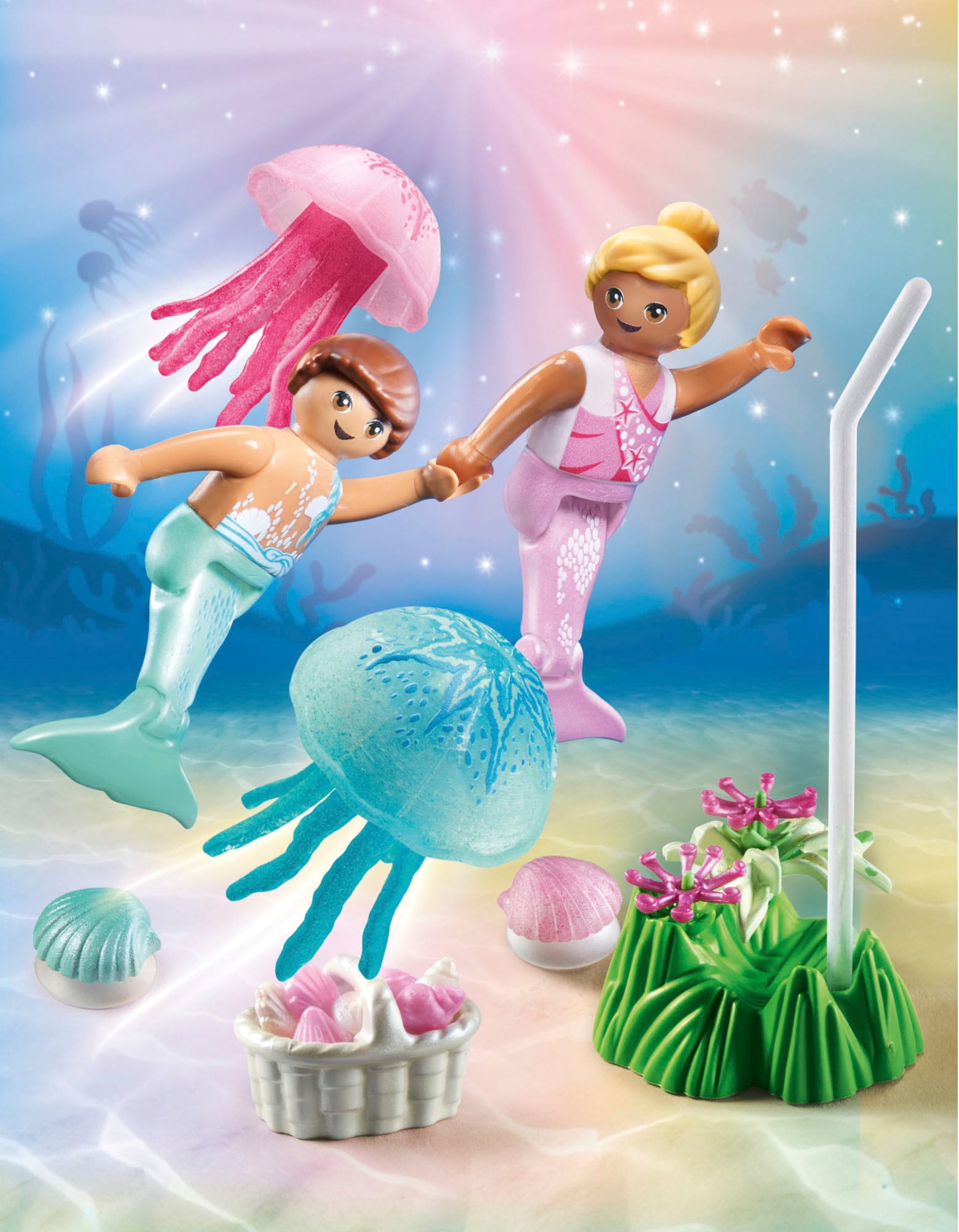 Playmobil® Konstruktions-Spielset »Meerkinder mit Quallen (71504), Princess Magic« Made in Europe
