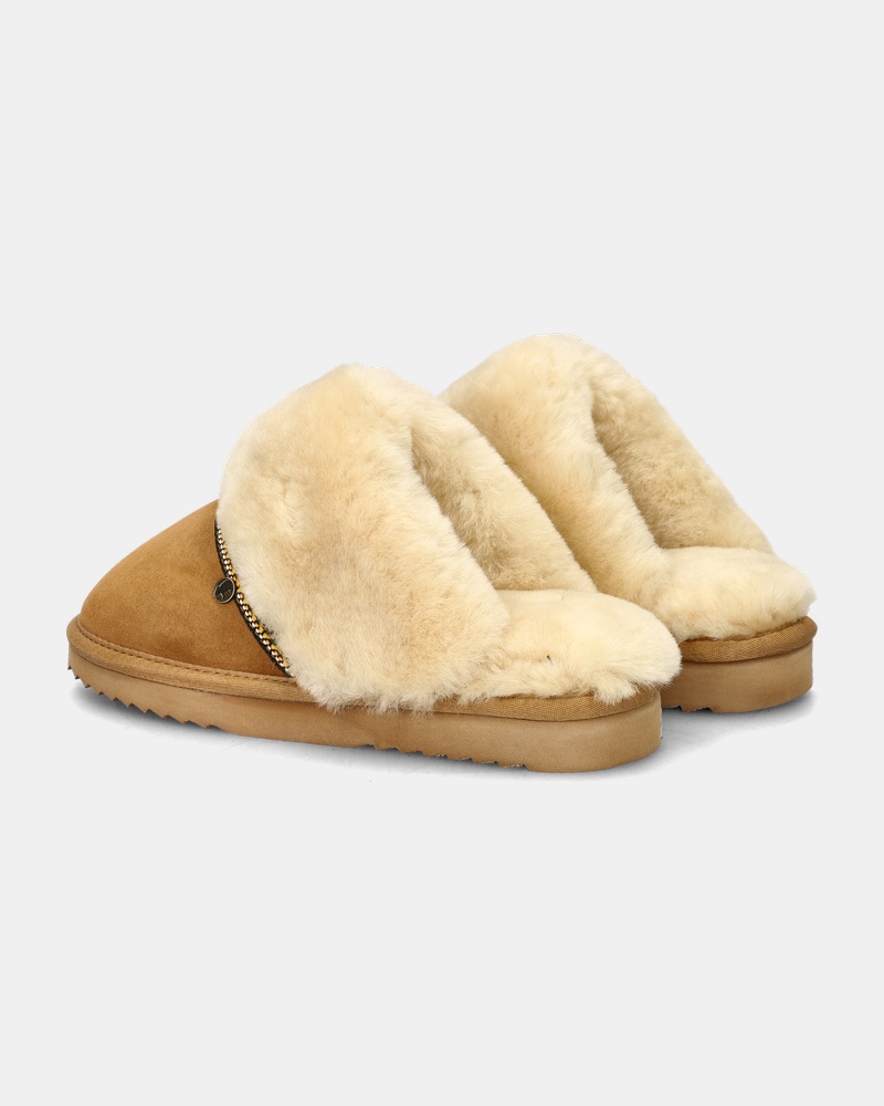 Warmbat Australia Flurry Tope Pantoffels  - cognac