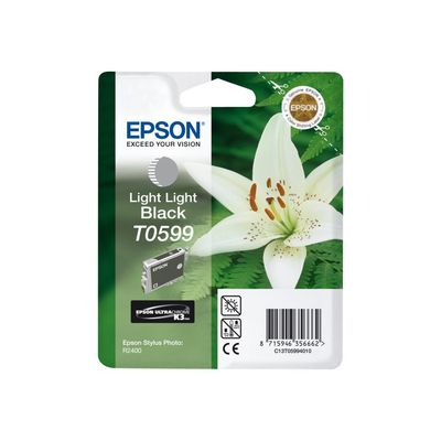Epson T0599 Orchidée - gris clair - cartouche d'encre originale