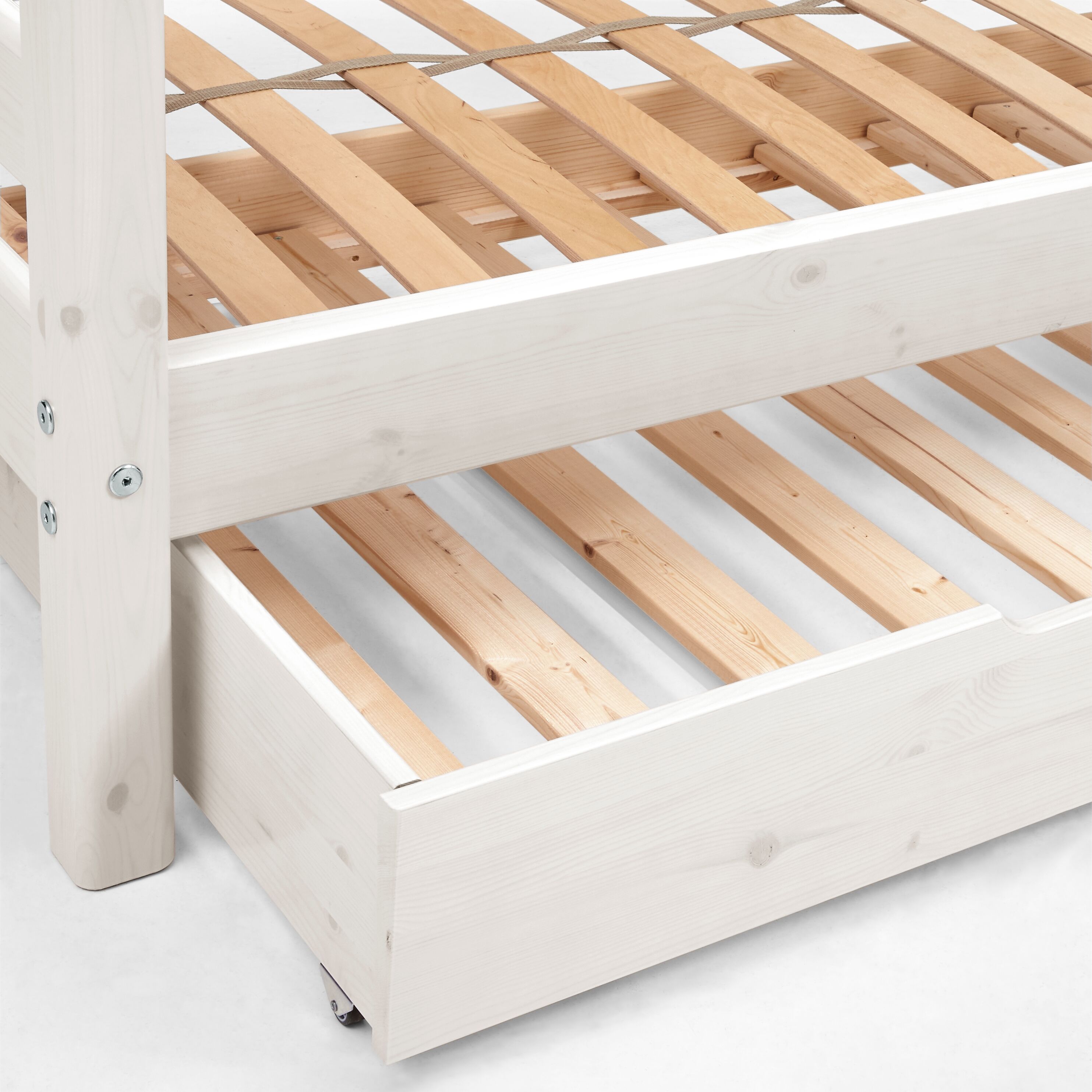 Flexa CLASSIC Kombibett - White Wash / B: 100.0 cm x T: 210.0 cm x H: 67.0 cm