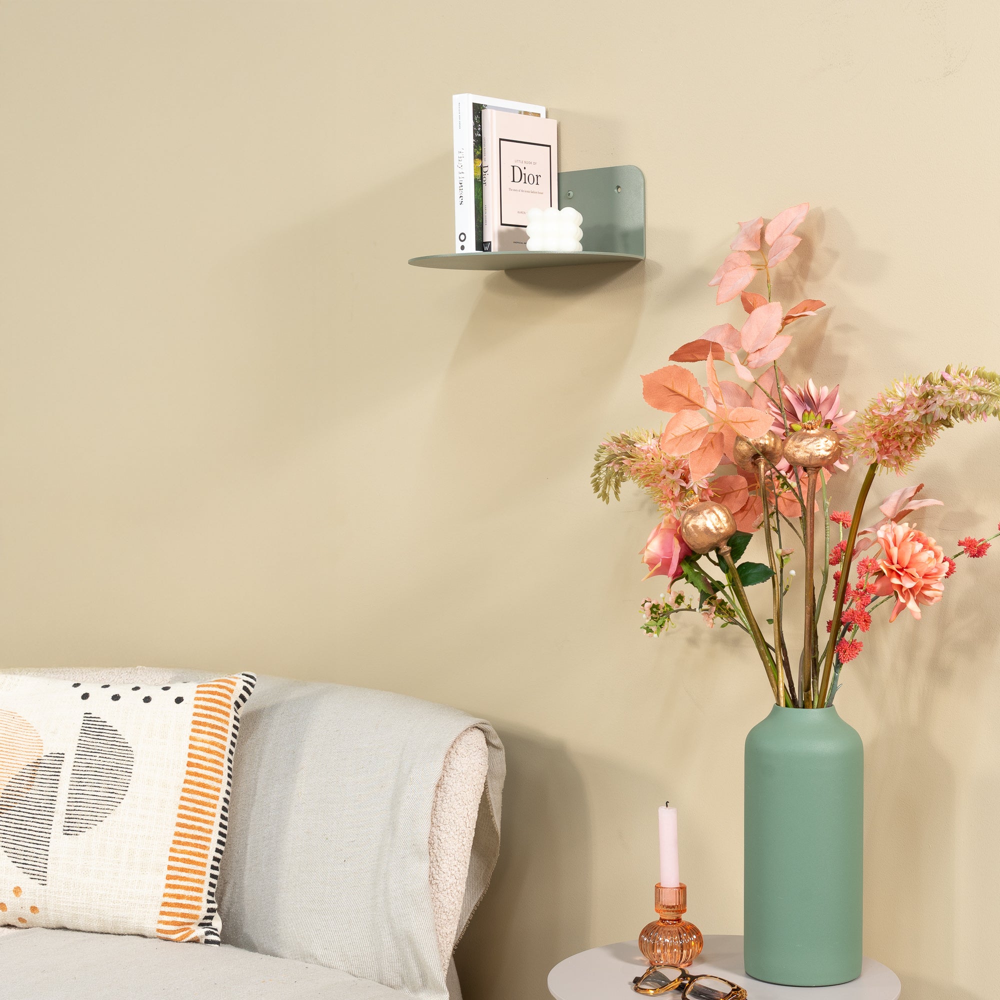 Spinder Design wandplank Flex - Dusty Green