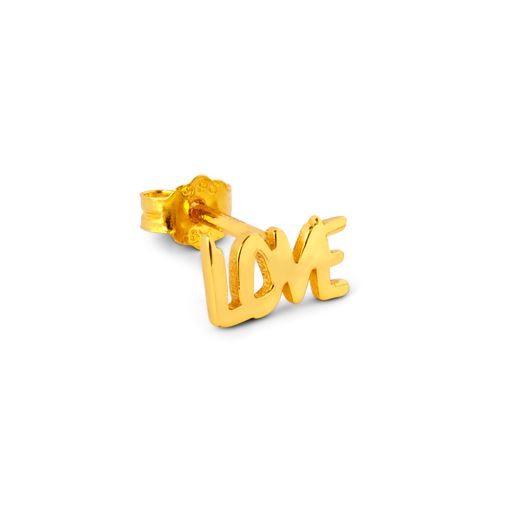 LULU Copenhagen Word Love Ørering, Guld