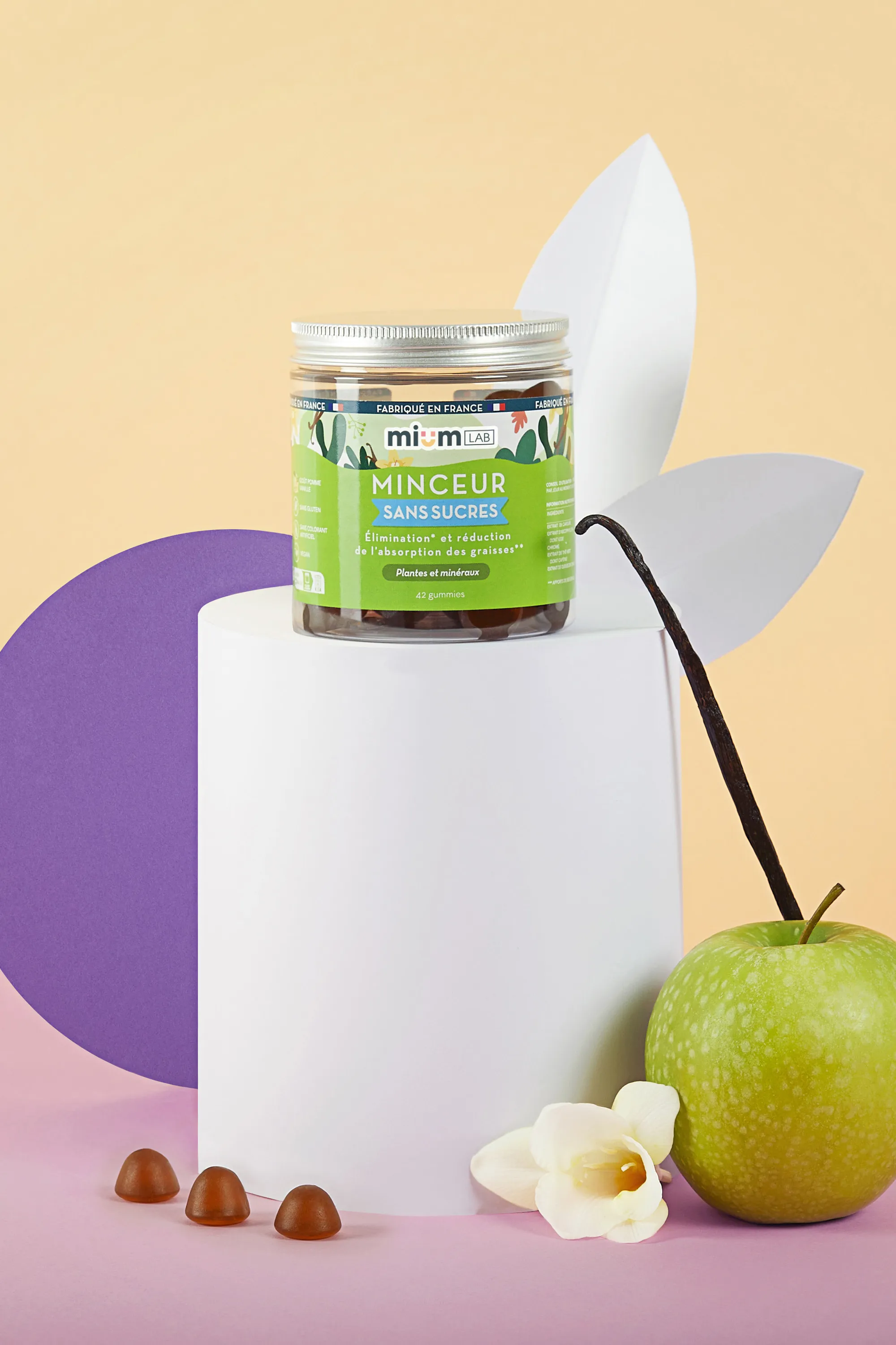 Mium Lab ex Les Miraculeux Compléments alimentaires gummies Minceur sans sucres-100 g