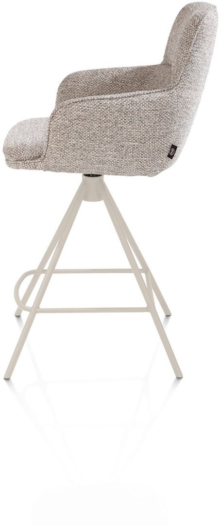 Henders en Hazel   Mateo Creme Poten Barstoel