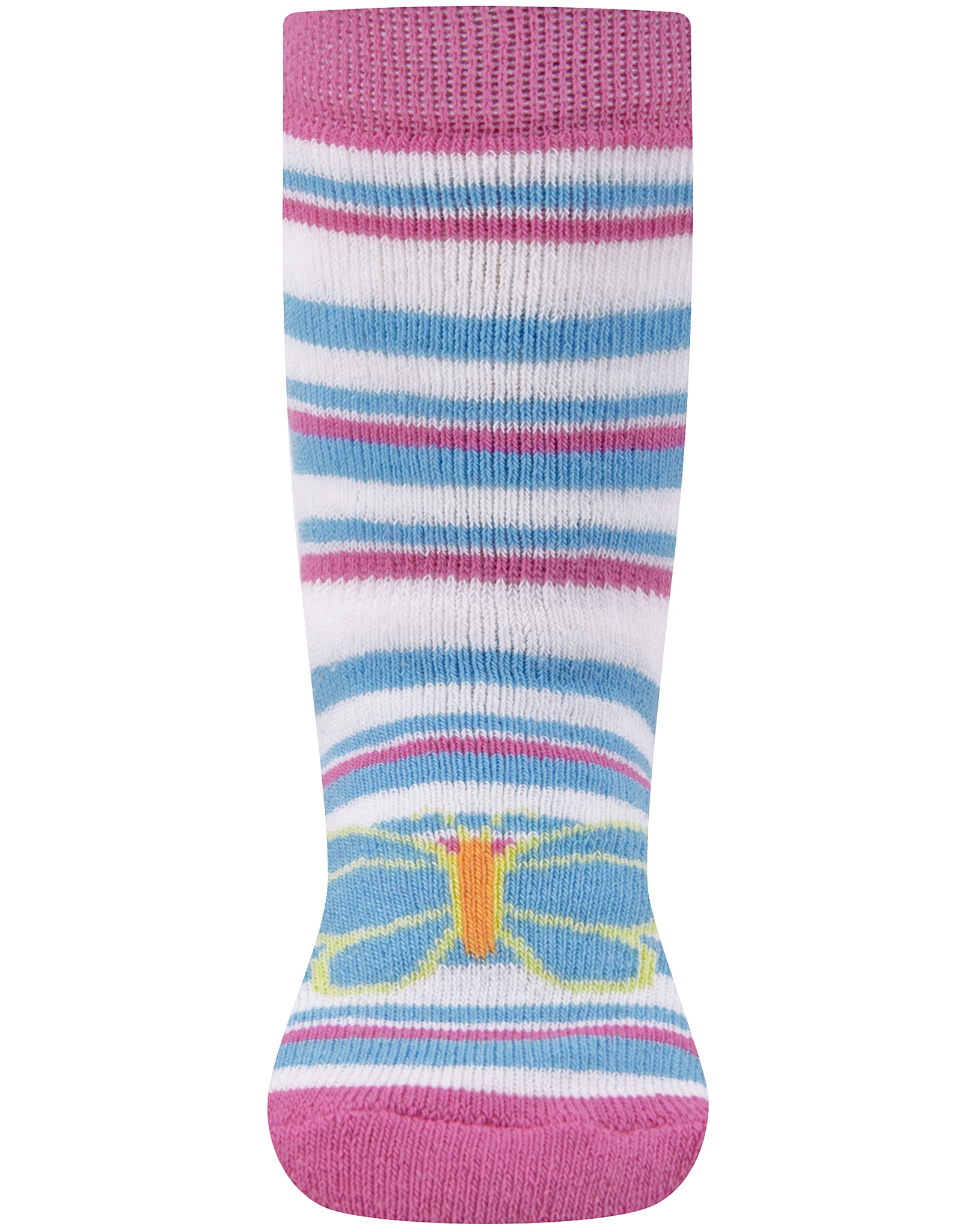 Stoppersocken SCHMETTERLINGE AOP 2er Pack in himbeere