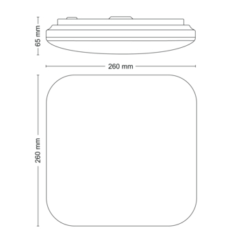 Philips Mauve plafondlamp met geïntegreerde LED 12W wit