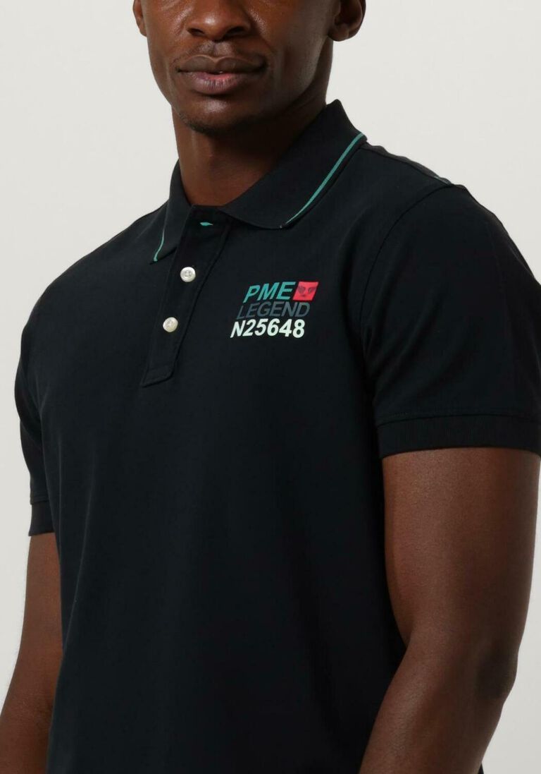 PME LEGEND blauwe pme legend polo short sleeve polo stretch pique package
