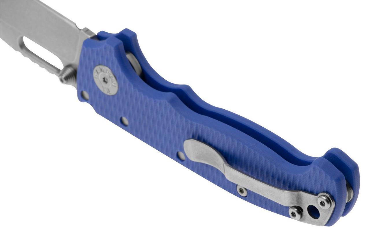 Demko Knives MG AD20S Shark-Lock, CPM 20CV Clip Point MGAD20S-BLUE2 Blue G10, zakmes
