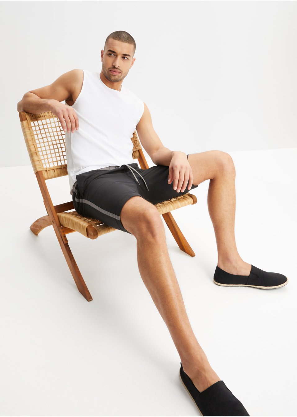 Lot de 2 bermudas de plage avec rayures latérales, Regular Fit