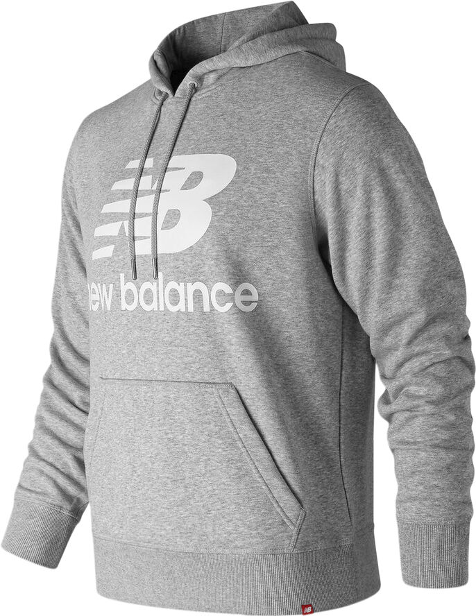 New Balance Essentials Stacked Logo Haettetroje Grå