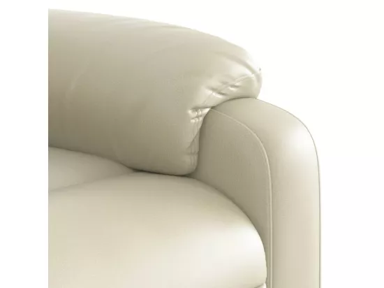 Fauteuil inclinable Crème Similicuir