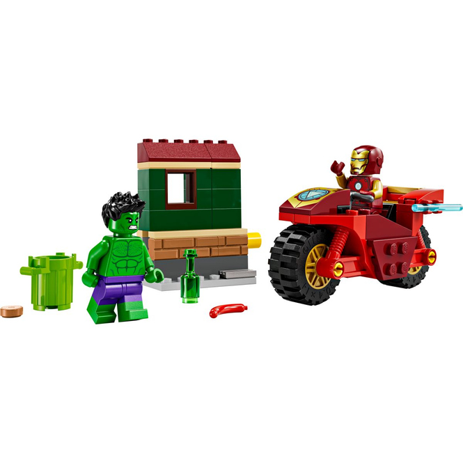 LEGO® Marvel Super Heroes™ 76287 - Iron Man mit Bike und der Hulk