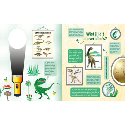 Lantaarn publishers lees- en zoekboek speuren in het dinobos