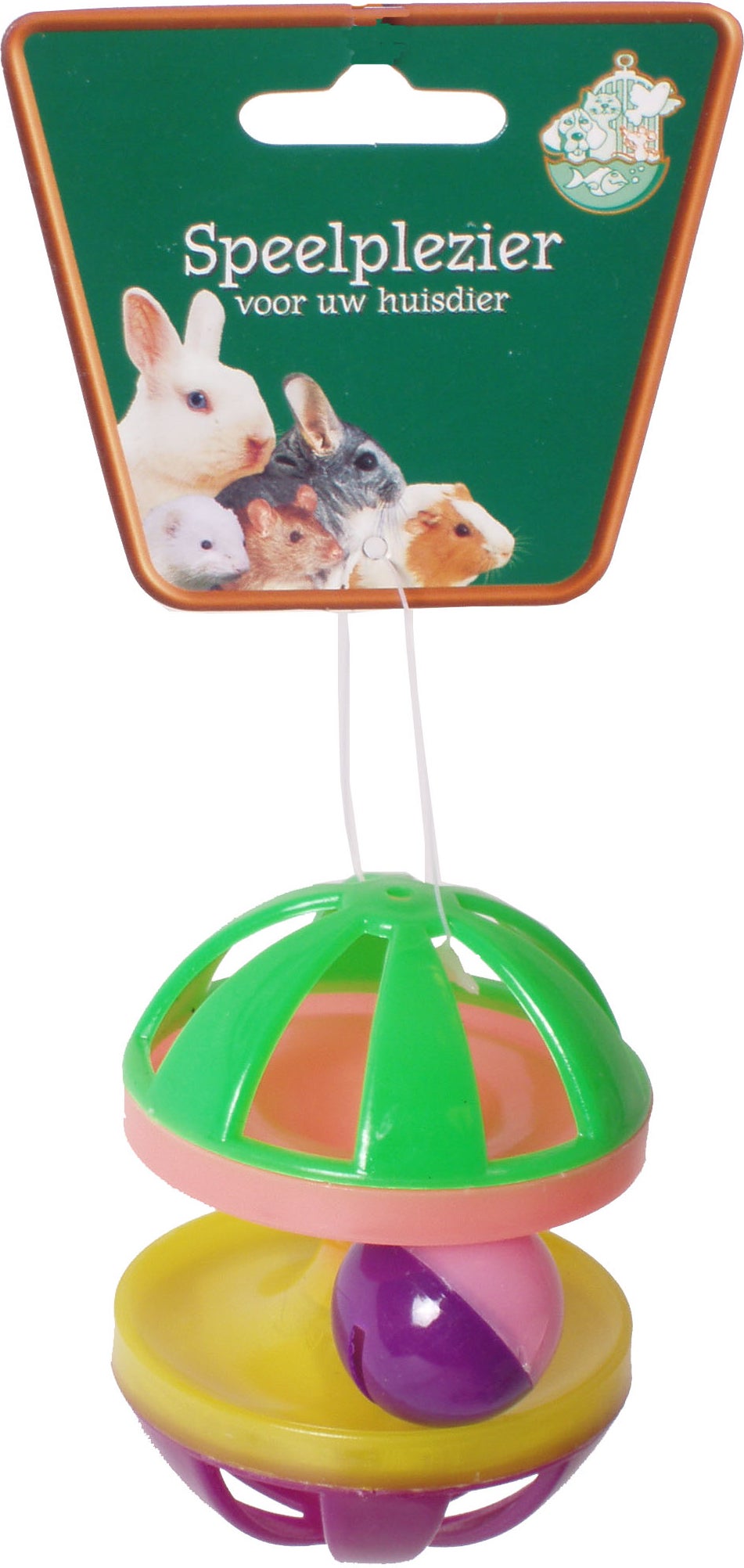 Knaagdierspeelgoed diabolo met bel
