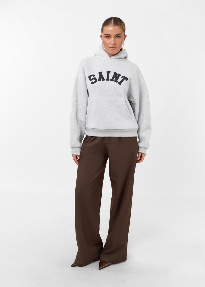 Saint hoodie lichtgrijs
