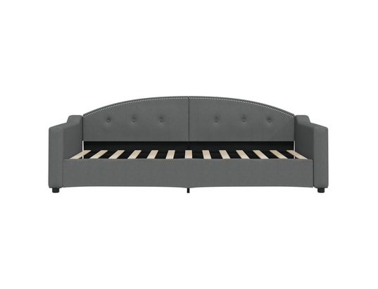 VIDAXL - Lit de jour avec lit gigogne gris foncé 90x200 cm tissu