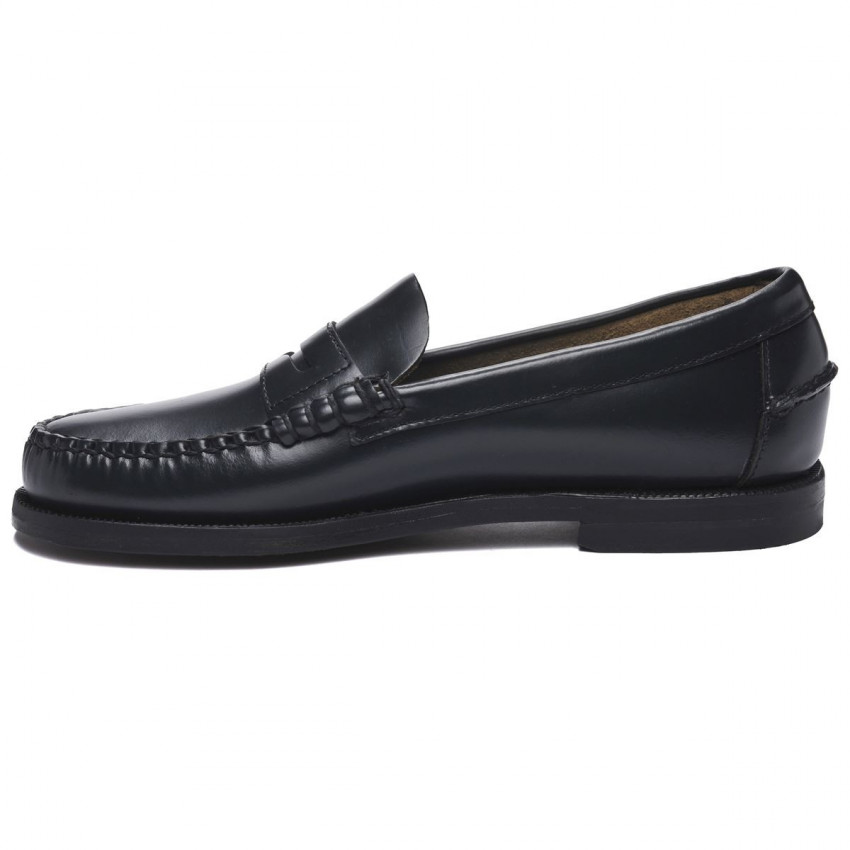 CLASSIC DAN Blue Navy MOCASSIN-Mocassin pour femme en cuir brossé