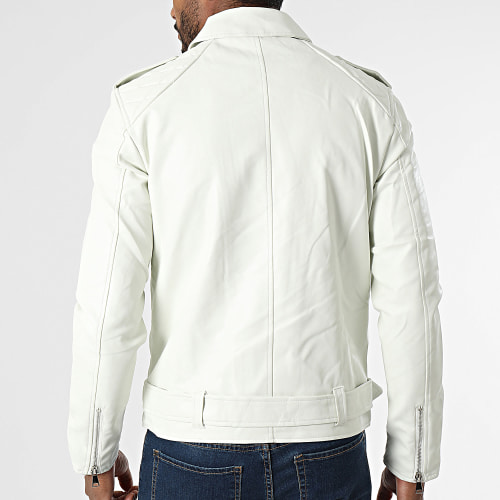 Veste Biker Blanc