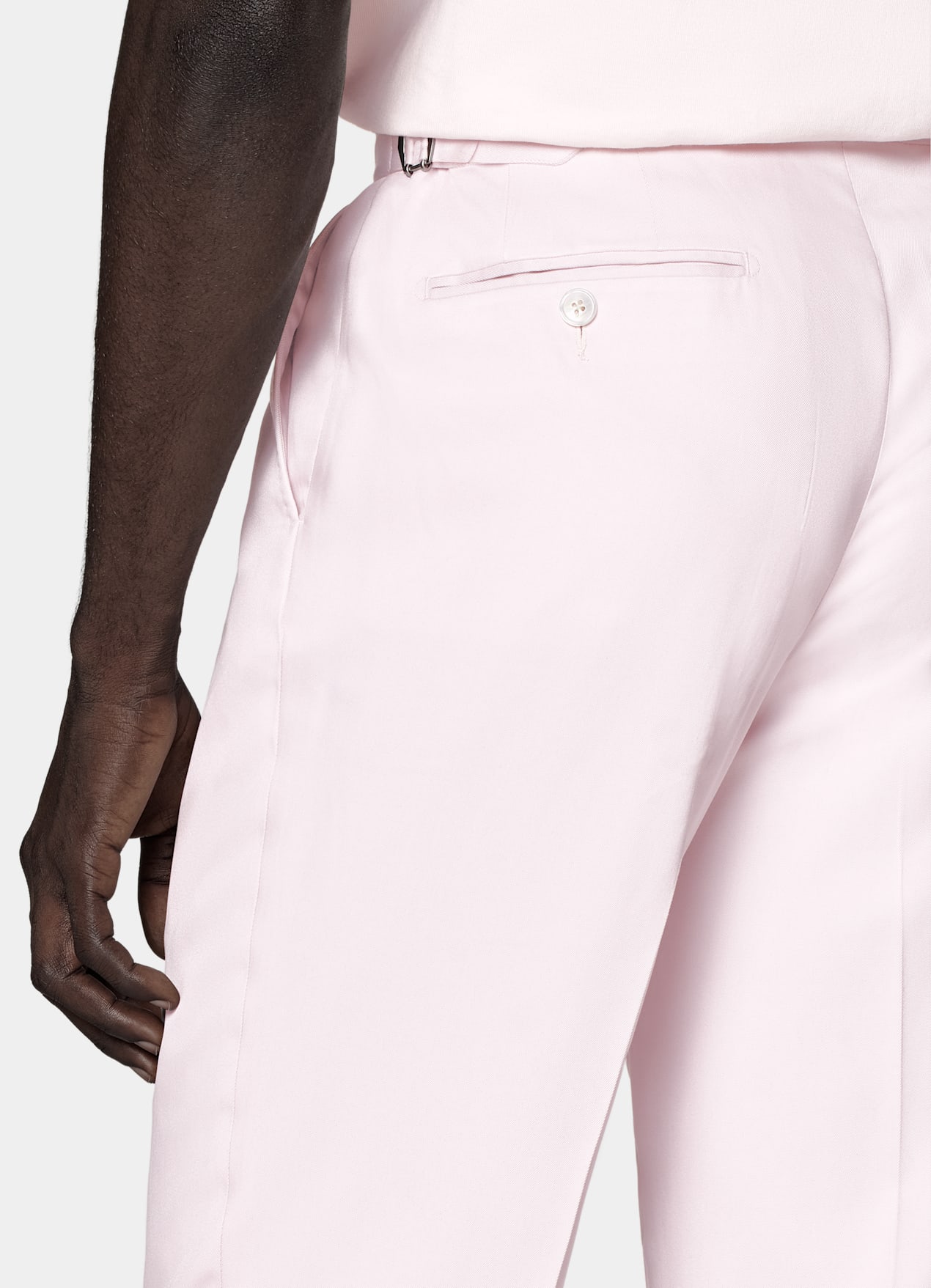 Costume Havana coupe Tailored rose clair