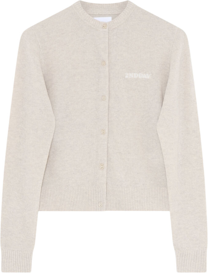 2NDDAY 2ND Vinny TT - Soft Wool Blend Créme brulèe