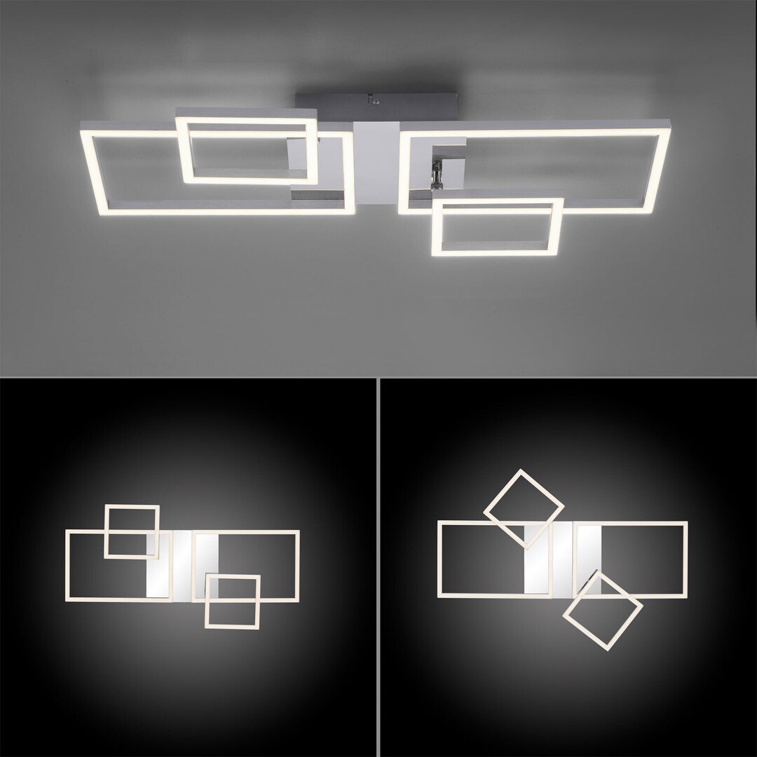 LED-Deckenleuchte Iven Alu
