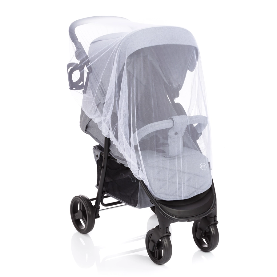 fillikid Mückennetz für Buggy, Sport-, Kinderwagen & Reisebetten weiß