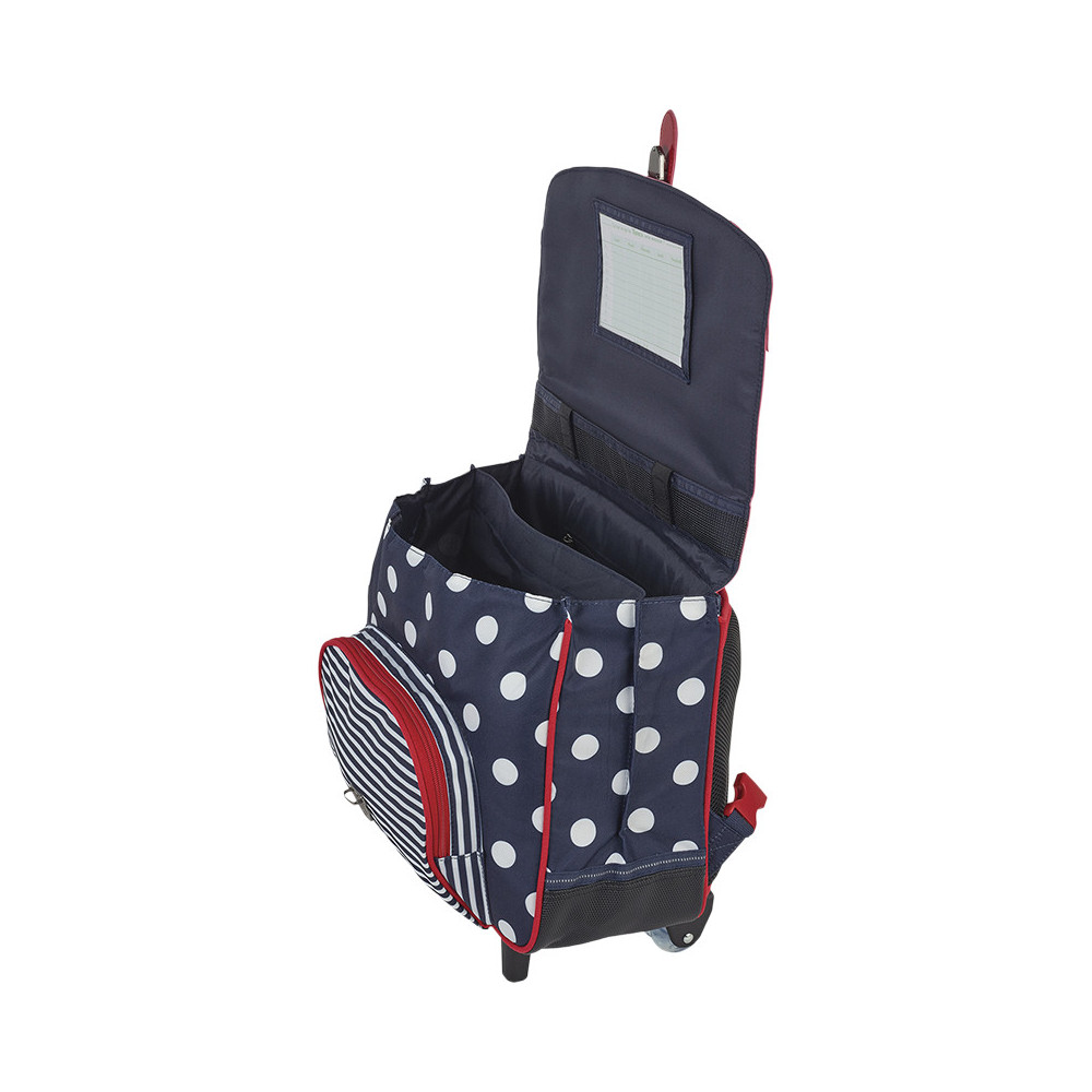 Cartable trolley Charlotte marine